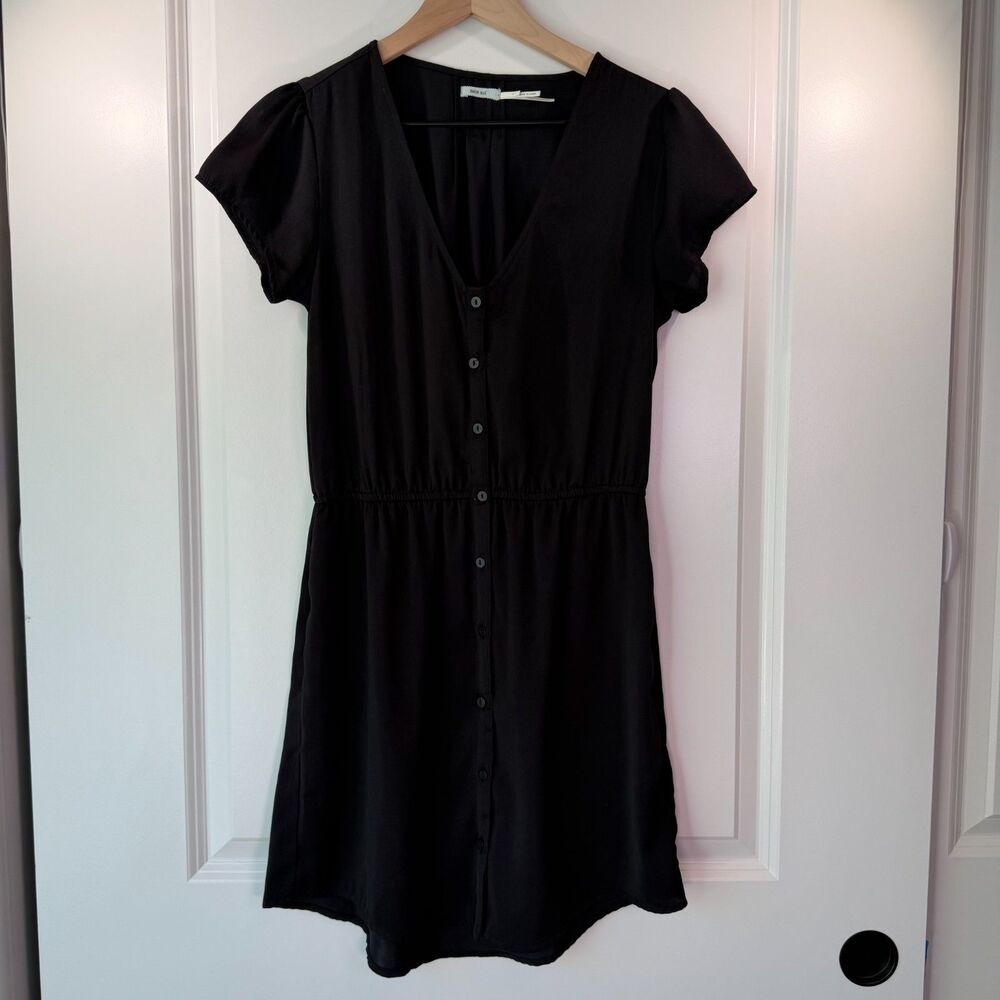 Kimchi Blue Urban Outfitters Black Button Front Mini Dress XS